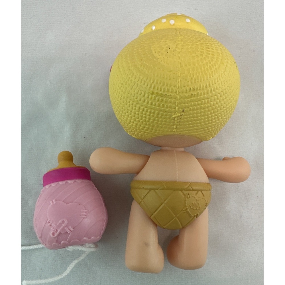 Lalaloopsy Babies Newborns 4.5" Doll I'm Giggly Yellow Ice Cream W Bottle 2014 - Picture 4 of 5